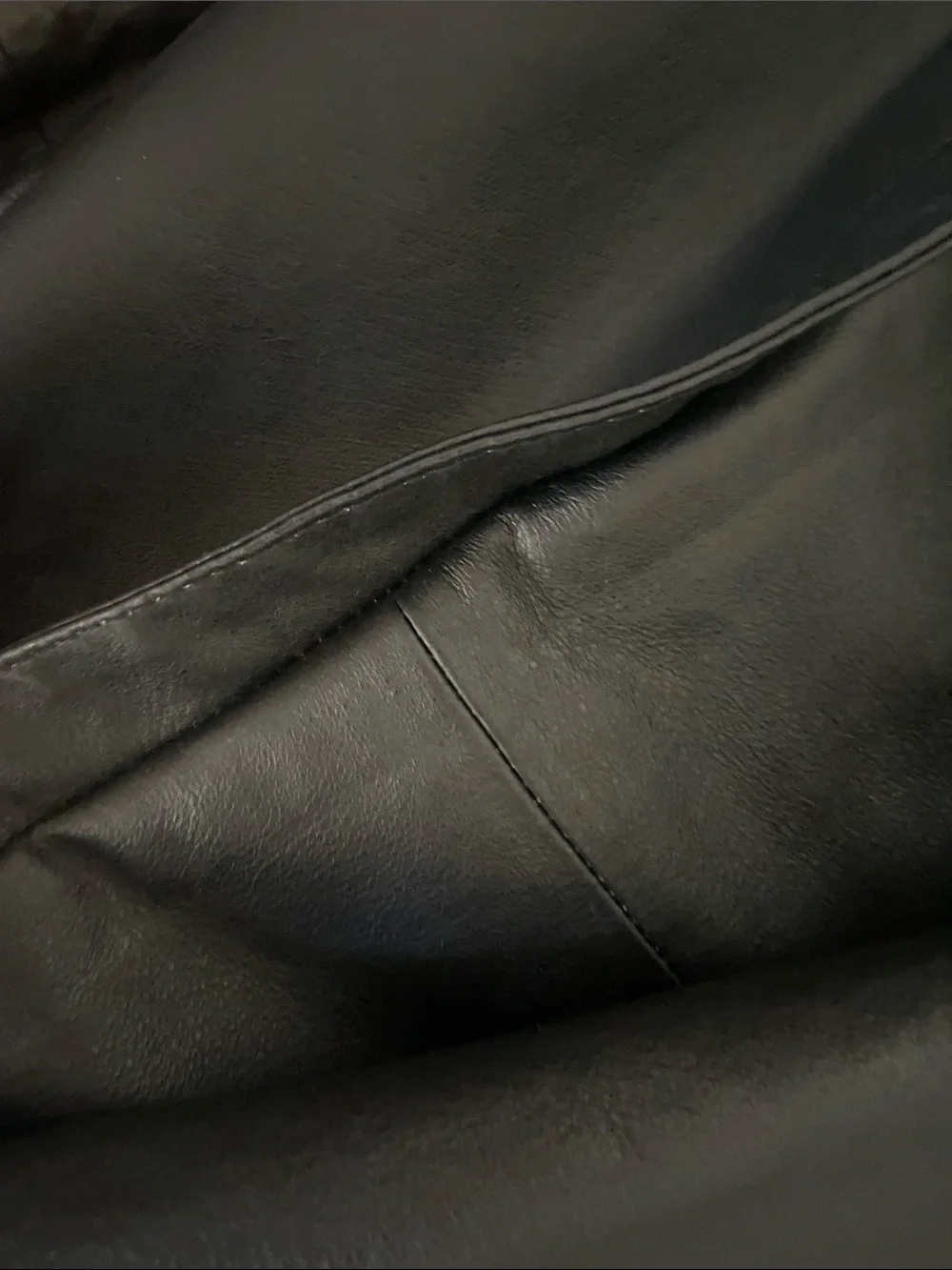 Vintage Genuine Oversized Leather Coat Size 2XL Men’s Black Franklin Allen